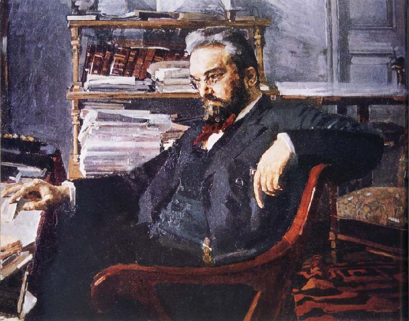Mikhail Vrubel The Portrait of Alzheimer Chebyshev oil painting image